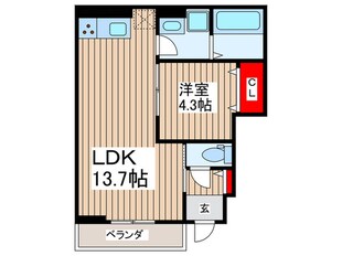 クレシア幕張の物件間取画像